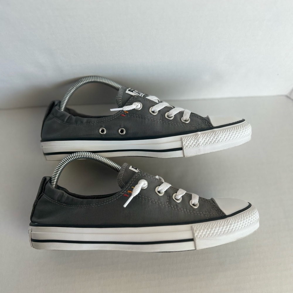 Converse All Stars Women’s Gray Shoreline Slip On Casual Shoes Sheaker Size 9 - Picture 6 of 10